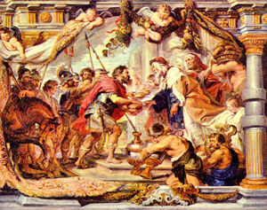 Abraham with Melchizedek